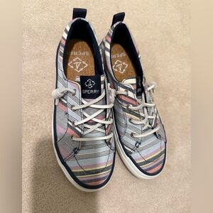 Sperry Womens Striped Canvas Shoes - Multicolor